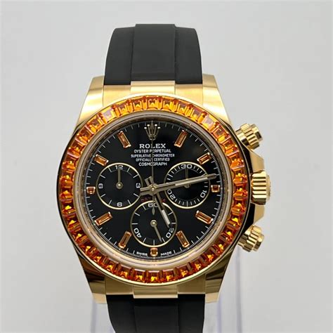 rolex daytona orange sapphire price